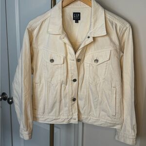 GAP Women's Off-White Jean Jacket